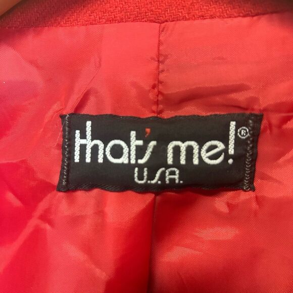 That’s me! vintage Red Harry Potter Theme Wool blend Blazer Jacket Size Medium - Picture 4 of 13